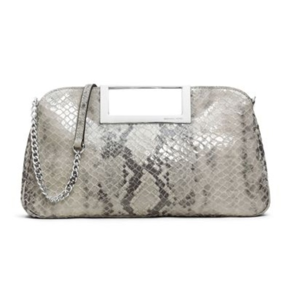 Michael kors Berkley Large Embossed Leather Clutch